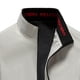 thumbnail image 4 of Chaqueta con capucha sólida con cuello alto para hombre Abrigo de manga larga con bolsillo Zipoer Pompotops oipoqjl37686, 4 of 4