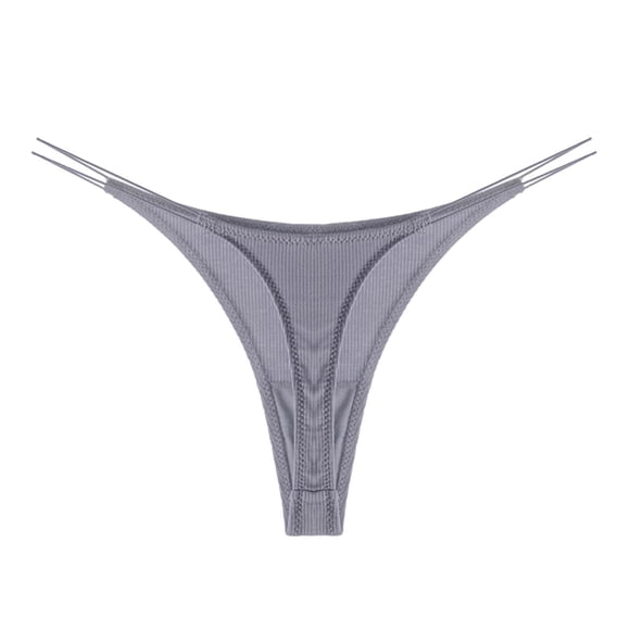 Clearance Sale 2025 Women's Panties Womens Solid Underwear V String Thong Panty Lingerie