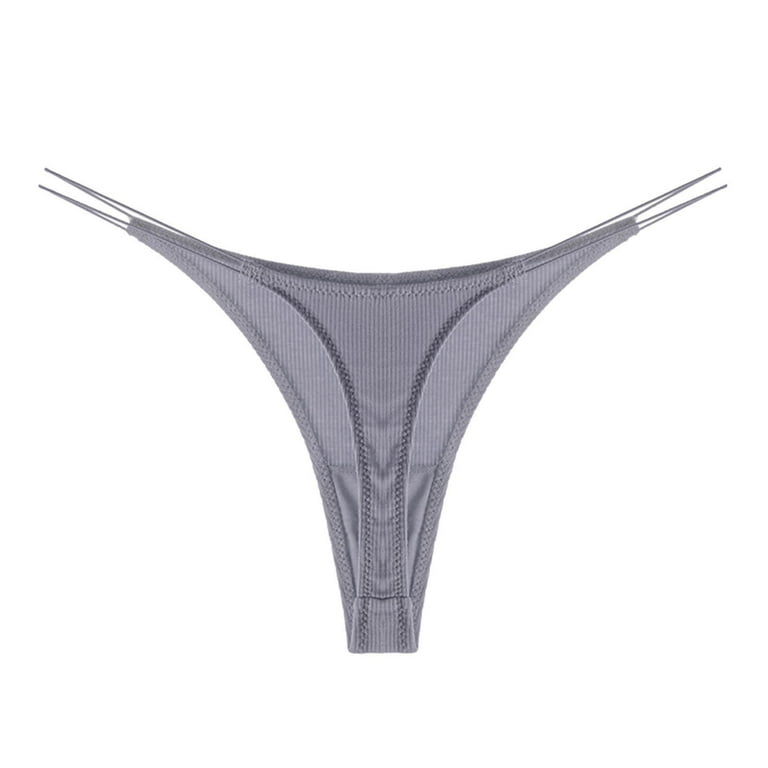 ZMHEGW Womens Underwear Solid V String Thong Panty Lingerie Women's Panties  