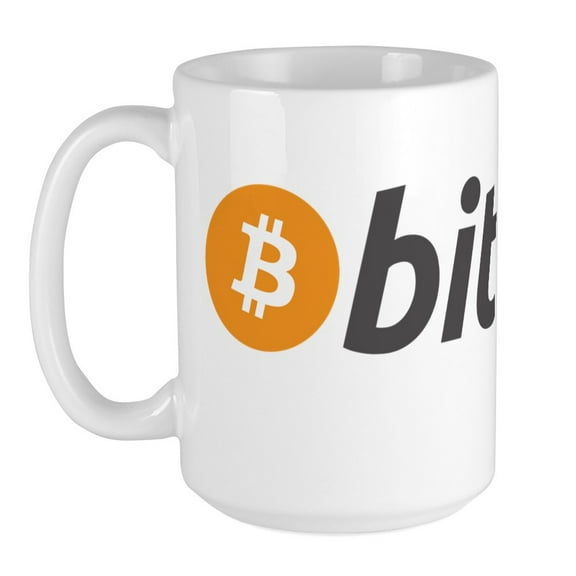 CafePress - Bitcoin Large Mug - 15 oz Ceramic Large Mug