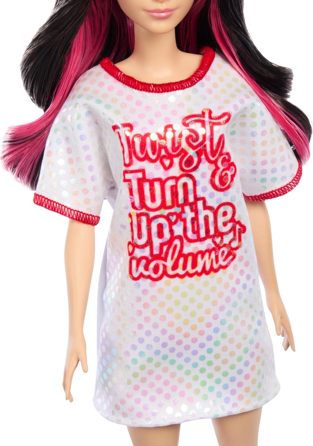 Barbie Fashionistas 65 eanniversaire Poupée 214, Robe Twist ‘n Turn