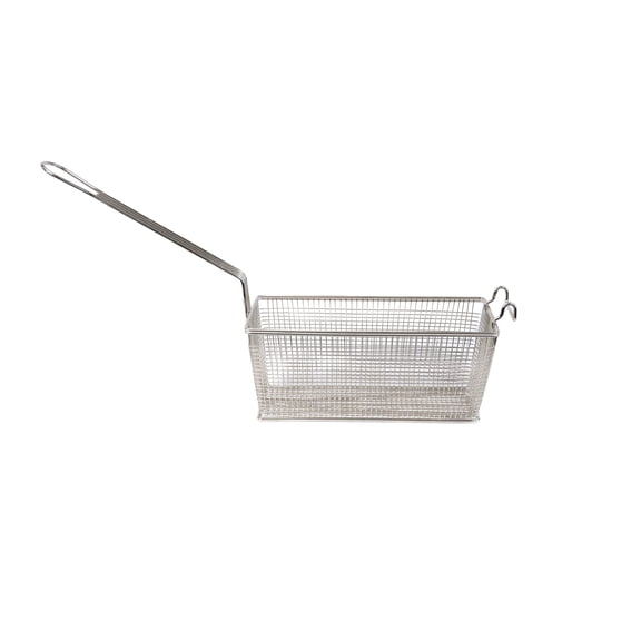 Prince Castle 13.25" x 5.63" x 5.67" Wire Mesh Long Handle Fry Basket