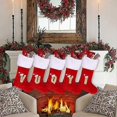 thumbnail image 4 of VEYLIN 20 Inch Christmas Stockings Large Embroidered Stockings Plush Embroidered Stockings Christmas Stockings with Letters(Y), Embroidered Stockings, 4 of 5