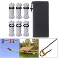 thumbnail image 4 of Pack Guylines Tent Cords Camp ajustador tensor para camping blanco Sunnimix Cuerda de tienda Guyline, 4 of 8