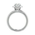 thumbnail image 2 of Veda Jewel 1.48 Ct Round Lab Lab-Created Diamond Engagement Ring with Accents - 14K White Gold Plated - Ideal for Proposals, Anniversaries, and Birthdays - Beautiful Gift for Women on Special Days, 2 of 6