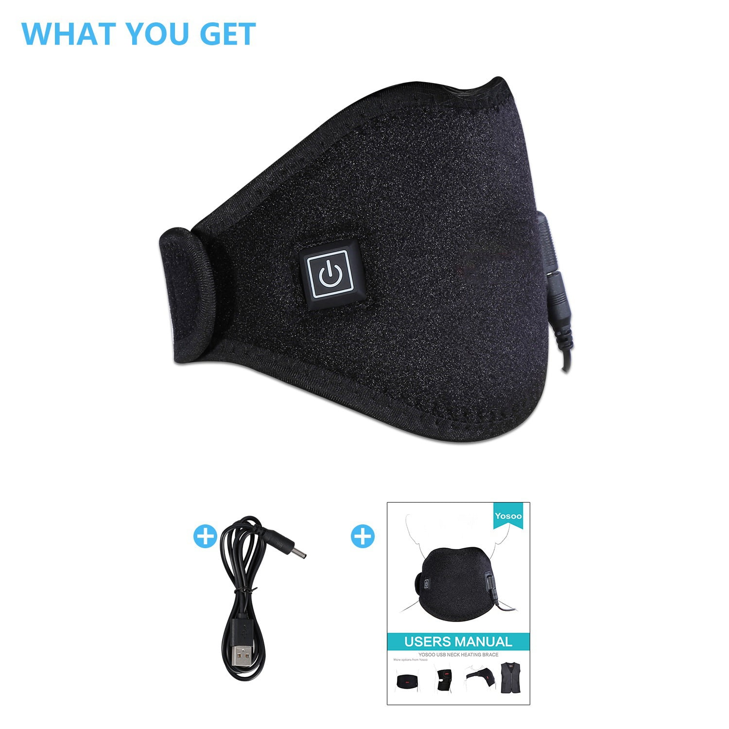 Buy Fdit Neck Pad,Hot Cold Therapy Heated Neck Wrap Brace Heating Pad