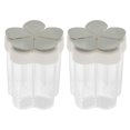 thumbnail image 1 of 2 Pcs Compartiments Boîte à Épices Distributeur de Cuisine Pot à Condiments Portable Petit, 1 of 8