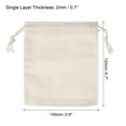 thumbnail image 2 of REGALWOVEN 5"x4" Coin Sacks Bag, 6pcs Deposit Change Transit Bags Style 2, White, 2 of 7