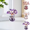 thumbnail image 1 of Árbol De Cristal 1 unidad de árbol de cristal natural rosa tejido a mano con forma de árbol de la vida, adorno de escritorio. Rkxzt, 1 of 8
