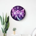 thumbnail image 4 of 12 Inch Wall Clock Battery Operated Silent Clock Decorative for Office, Kitchen, Outdoor, Living Room，Butterfly with Glowing Firework Cute Design, 4 of 4