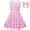 Pink, variant on Sngxgn Girl's 2 Piece Outfits Half Sleeve Jacket and Ruffle Mini Skirt Set(Pink,120)