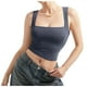 thumbnail image 3 of Camiseta sin mangas sexy con cuello cuadrado y espalda descubierta, tirantes ajustables, ropa de club, para mujer - XS-XL, 3 of 6