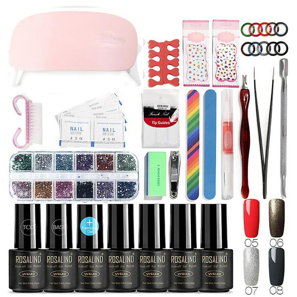 Set de secador de uñas y esmalte de uñas en gel HUOGUO LED 6W