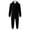 AB131 Black, variant on Kids Fleece Romper Boys Girls Long Sleeve Solid Color Bodysuit With Hood Thermal Front Zipper Closure Festival Jumpsuit, Size 1-12 Years, Red