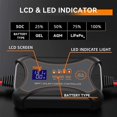 thumbnail image 3 of PowMr 12V Solar Charger Controller for 150W Solar Panel 10A MPPT Solar Charge Controller with LCD Display Battery Regulator, 3 of 5