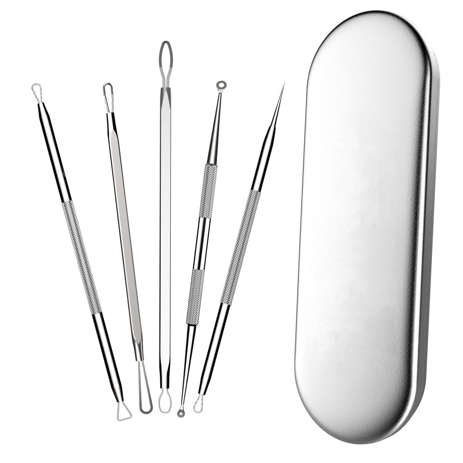 Blackhead Whitehead Pimple Spot Comedone Acne Extractor Remover Popper Tool Kit 