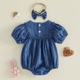 thumbnail image 5 of Baby Girl Clothes Cotton Bubble Romper Floral Bodysuits Infant Outfit Set 6-12 Months 12-24 Months 2t 3t 4t 5t 6t 7t 8t 9t Children 3-6 Months, 5 of 8