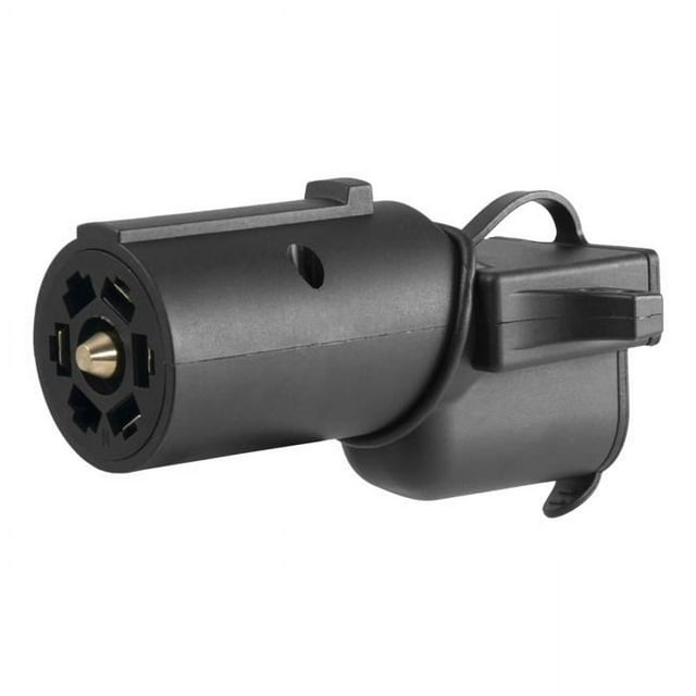 Curt Manufacturing 57724 Plastic 7-Way RV Blade Electrical Adapter with Backup Alarm