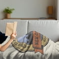 thumbnail image 3 of New Orleans Soft Flannel Fleece Throw Blanket, City of Louisiana Silhouette Jazz Capital of United States Vintage, Cozy Plush for Indoor and Outdoor Use, 50" x 70", Multicolor, by Ambesonne, 3 of 5