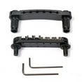 thumbnail image 2 of Roller Saddle Bridge Tailpiece with Studs and Wrenches for LP SG Style Electric Guitar Replacement Parts (Black), 2 of 7
