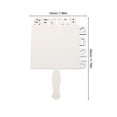 thumbnail image 2 of RUNROTOO Graduation Season Handheld Fan with Photo Frame Design for Custom Printing White Portable, 2 of 8
