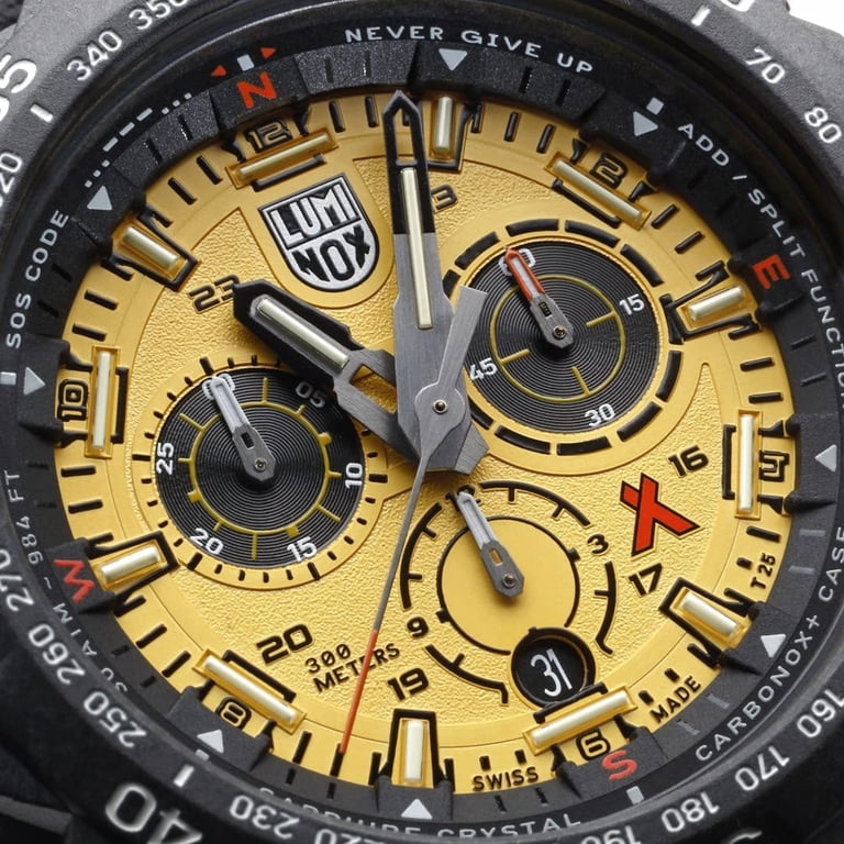 Luminox Men's Bear Grylls Survival 3745 Yellow Dial Strap Watch