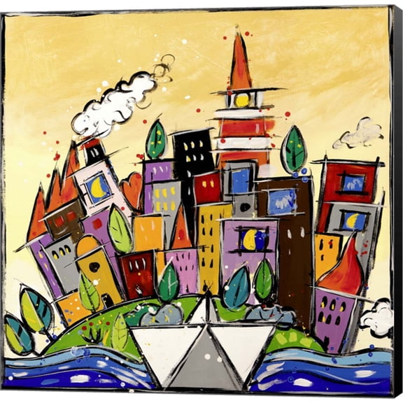 Great Art Now Arrivato un Nuovo Giorno by Wallas, Canvas Wall Art, 24W x 24H
