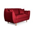 thumbnail image 3 of Sofá Love Seat 2 Plazas De Lino Rojo Makora Eliana, 3 of 7