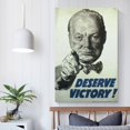 thumbnail image 5 of English Anti-fascists Winston Churchill Retro Poster Picture Print Wall Art Poster Painting Canvas Posters Artworks Gift Room Aesthetic 16x24inch(40x60cm), 5 of 6
