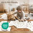 thumbnail image 4 of ODIKA Cow Hide Print Rustic Country Style Textured Surface Floor Covering for Playroom, Bedroom, Reading Nook, Pet Friendly & Kids Safe Play, 4 of 7