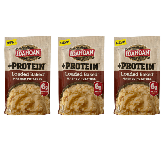 (3 pack) Idahoan   Protein Loaded Baked, 4.6 oz Pouch