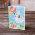 thumbnail image 2 of Happy Birthday Silver Poodle Greeting Cards and Envelopes Pack of 8, 2 of 2