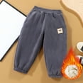 thumbnail image 6 of breaise Toddler Kids Winter Jogger Pants Cotton Fleece Lined Thick Sweatpants for Boys Girls Thermal Pants, 6 of 6