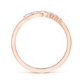 thumbnail image 2 of ANGARA Natural 0.06 Ct. Diamond Fashion Ring in 14K Rose Gold for Women (Ring Size: 3), 2 of 8
