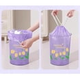 thumbnail image 3 of 200pcs 4 Gallon Trash Bags Drawstring Tear-Free Separated Plastic Can Liner for Bathroom Office Home Bedroom Small Garbage Basket Bags (purple tulip, 200Counts), 3 of 7