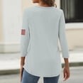 thumbnail image 5 of Trgacdwlo 1776-2026 Women's 250th Anniversary Independence Day 3/4 Sleeve Womens 4th of July Tops Freedom Tunic, 5 of 5