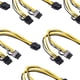 thumbnail image 3 of Cable divisor de conector de fuente de alimentación PCI a 2x (6 + 2) de 30 cm 6 piezas, 3 of 9