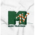 thumbnail image 2 of Retro MTV Winter Candy Cane Logo Romper Boys or Girls Infant Baby Brisco Brands NB, 2 of 6