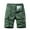 Olive Green, variant on WREESH Men's Cargo Shorts Summer Fashion Solid Color Casual Shorts Multi-Pocket Cargo Shorts Outdoor Workout Shorts Black