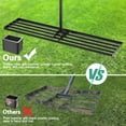 thumbnail image 6 of Mr IRONSTONE Lawn Leveling Rake 45 x 10in Stainless Steel Lawn Leveler Tool with 77 inch Handle Sand Gravel Leveler Rake for Yard Garden Ground and Golf Lawn, 6 of 10