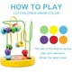 thumbnail image 3 of Ábaco de madera con cuentas y formas de animales | Juguete educativo para niños pequeños | Cuentas de colores para practicar matemáticas y vocabulario en inglés, 3 of 6