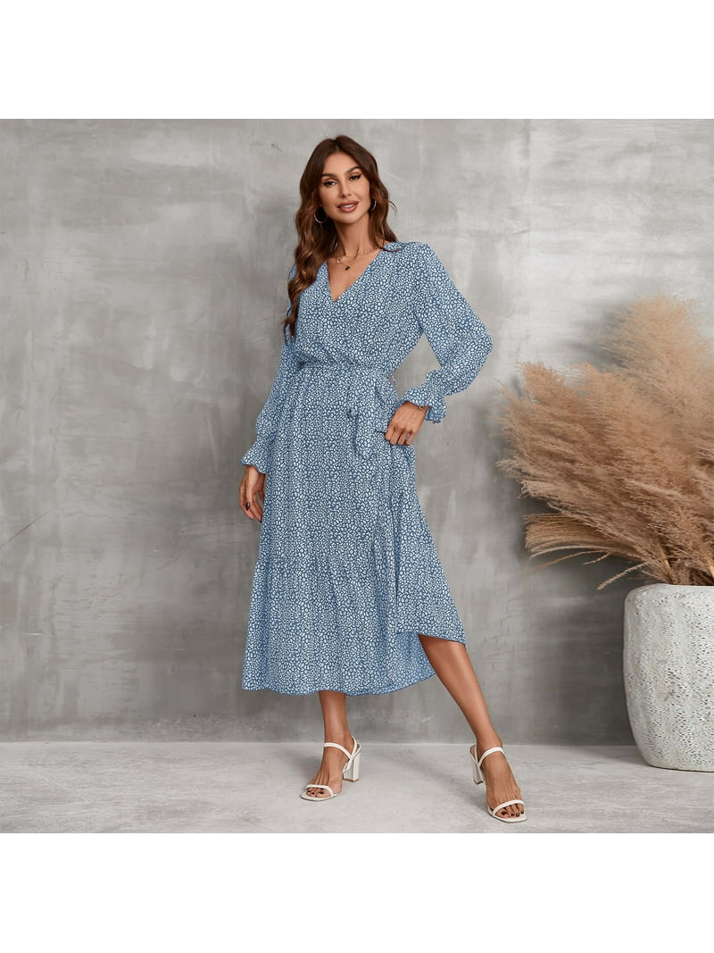 boho wrap dress maxi Wrap Dress
