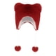 thumbnail image 3 of Gorro de invierno para niños con orejeras, cálido, portátil, adorable, ligero y de felpa. Rojo, 3 of 9