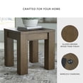 thumbnail image 3 of Signature Design by Ashley Rosswain Square End Table, Warm Brown, Modern Wood Accent Table with Wireless Charging, 3 of 8