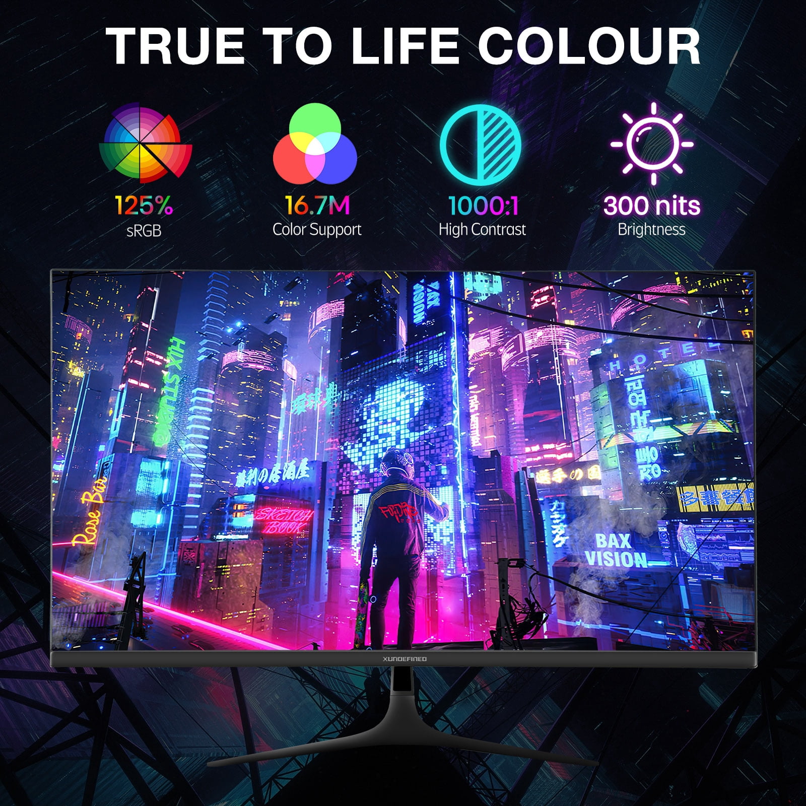 27 inch 1440P Gaming Monitor, 180Hz/144Hz Fast IPS 2K Computer Monitor with Speaker, Free-Sync & G-SYNC, 125% sRGB, HDR10, HDMI x2, DisplayPort x2, Compatible with Switch/Xbox/PS5, VESA
