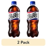 (2 pack) Pepsi Cola Soda Pop, 20 oz Bottle