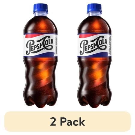 (2 pack) Pepsi Cola Soda Pop, 20 oz Bottle