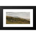 thumbnail image 2 of Fritz Petzholdt 18x11 Black Modern Framed Museum Art Print Titled - German Landscape with View Towards a Broad Valley (ca. 1829-30), 2 of 5