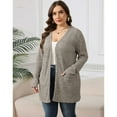 thumbnail image 4 of AviBest Plus Size Cardigans for Women Lightweight Long Sleeve Open Front Button Up Fall Thin Cardigans with Pockets, 1XL-5XL, 4 of 6