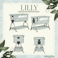 thumbnail image 3 of Dream On Me Lilly Bassinet & Bedside Sleeper In Light Grey, 3 of 21